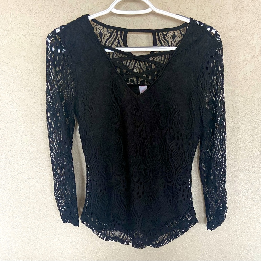 Black Lacey Top